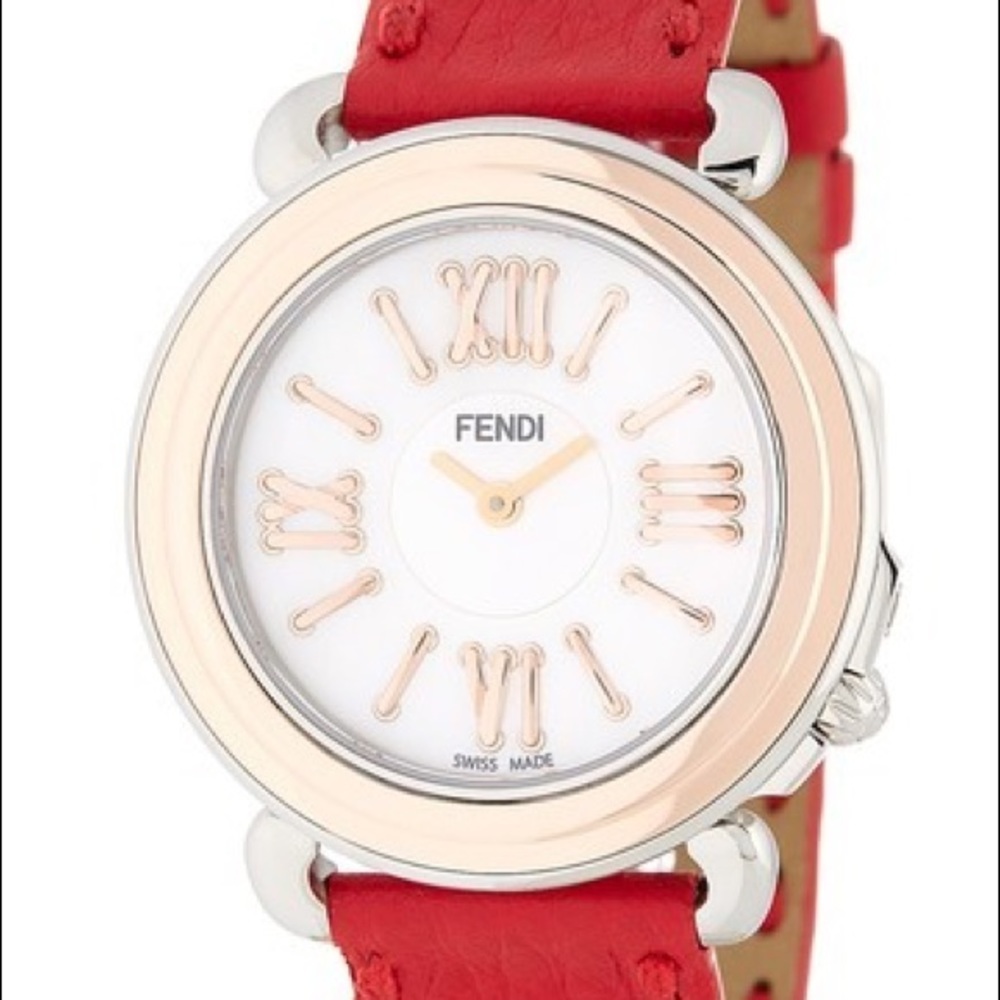 FENDI Women's Selleria Leather Watch, 36mm